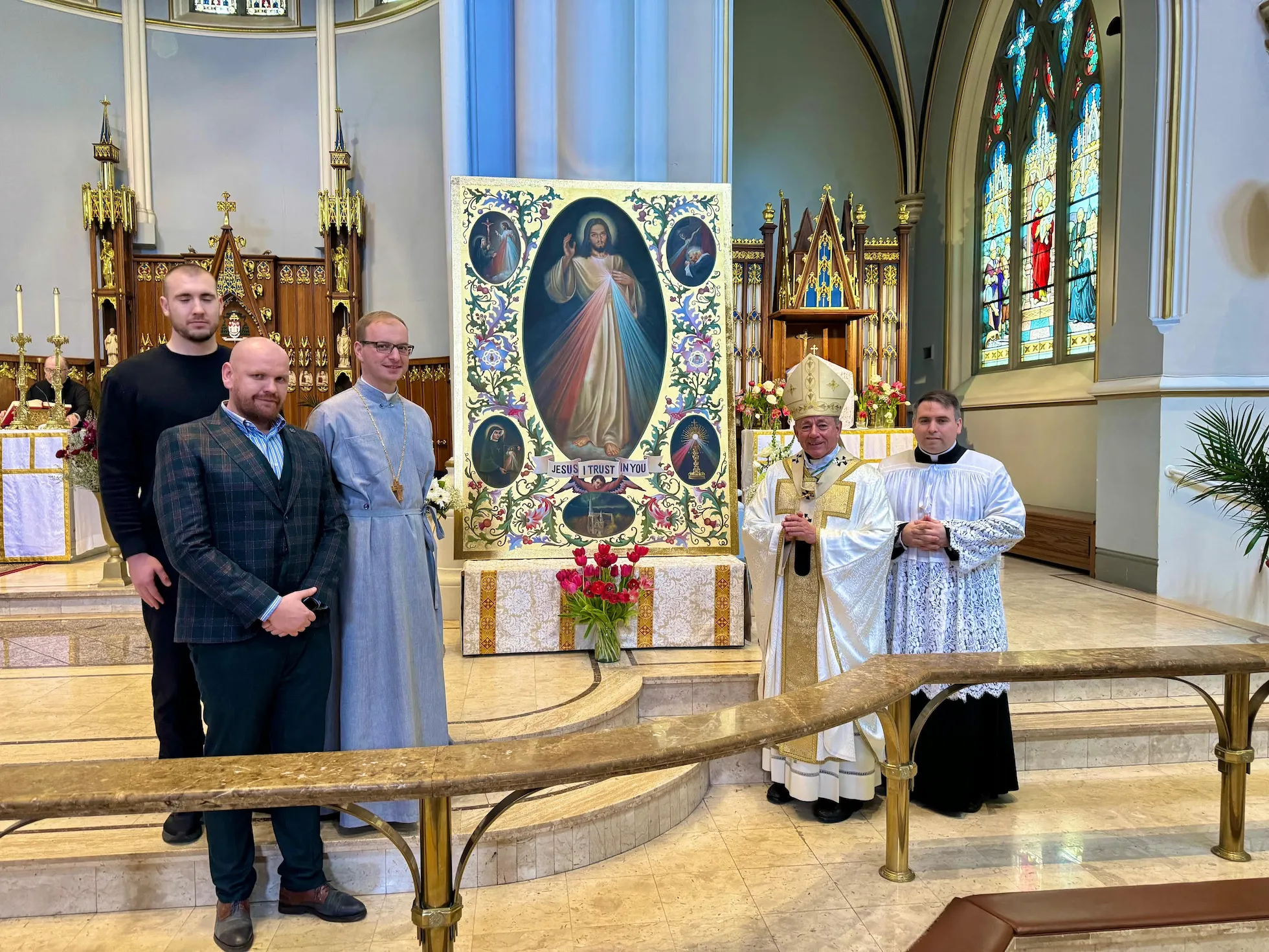blessing of the Divine Mercy of the Cathedral by the Archbishop Vancouver Cathedral